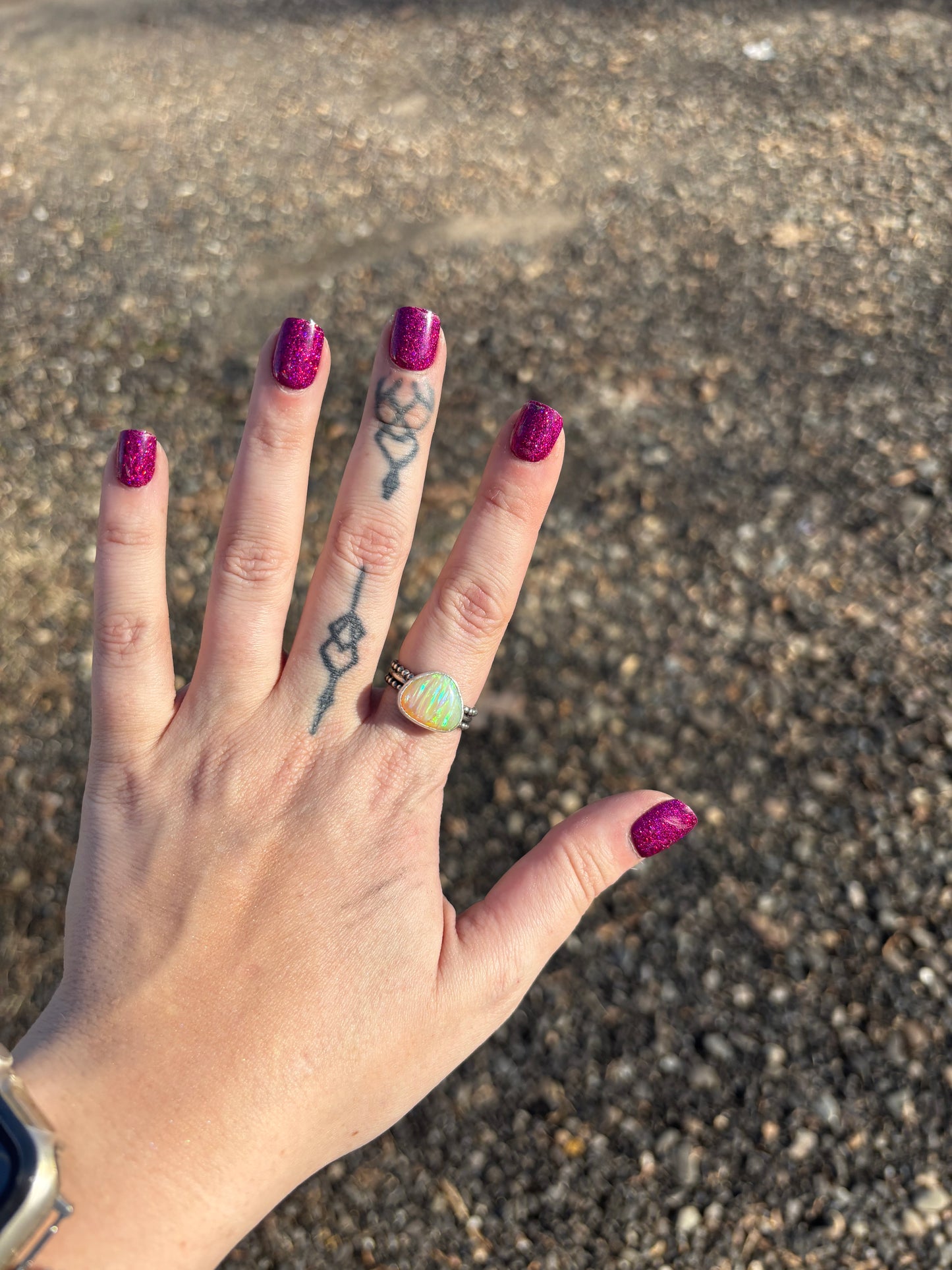 Yellow Opal Ring