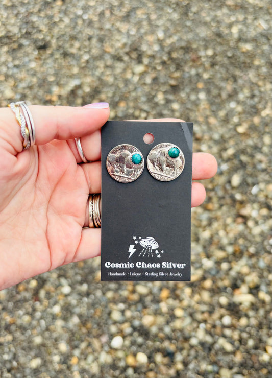 Buffalo Nickel Earrings