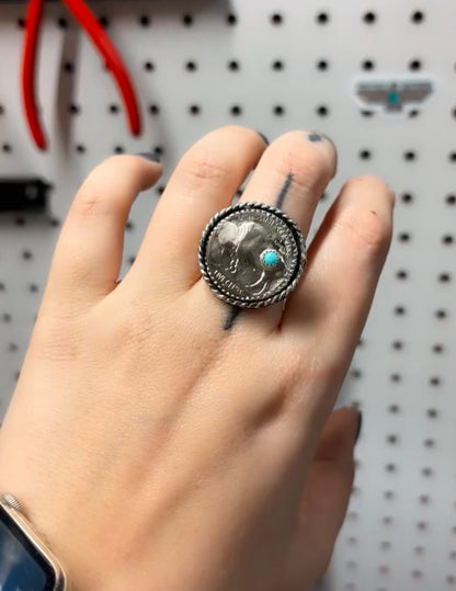 Buffalo Nickel Ring